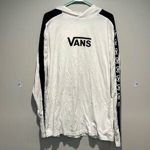 Vans. Long sleeve hooded shirt